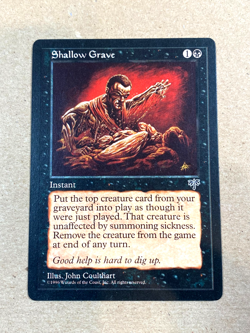Shallow Grave Mirage Regular NM - MTG Magic the Gathering - Image 1
