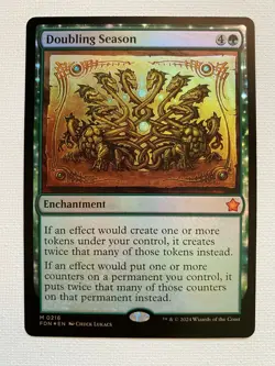 MTG Doubling Season 216 | NM Foil | Foundations - Image 1