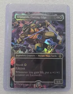 MTG Leonardo, Cutting Edge - Foil - Borderless, NM-Mint, English Teenage Mutant - Image 1
