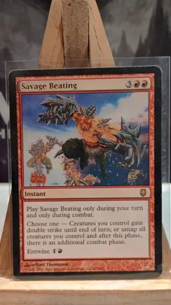MTG Savage Beating x1- -Darksteel 67/165 - Image 1