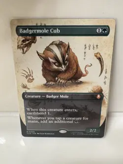 Magic: The Gathering - Badgermole Cub (Borderless) - Image 1