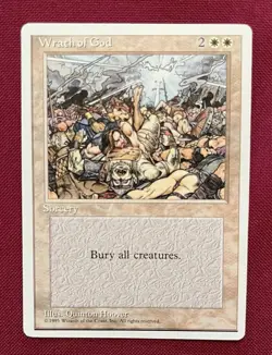 Wrath Of God Magic The Gathering Fourth Edition Lightly Played - Image 1