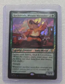 Rocksteady, Mutant Marauder - Surge Foil Teenage Mutant Ninja Turtles MTG - Image 1