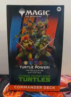 Magic The Gathering- Teenage Mutant Ninja Turtles COMMANDER DECK Sealed in Box - Image 1