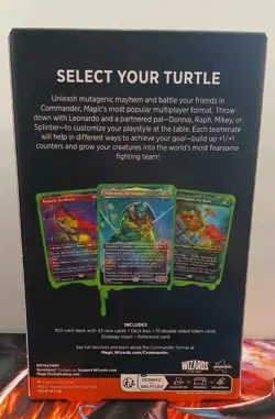 Magic The Gathering- Teenage Mutant Ninja Turtles COMMANDER DECK Sealed in Box - Image 2