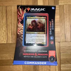 Magic Commander Legends Battle for Baldur's Gate-Draconic Dissent Commander Deck - Image 1