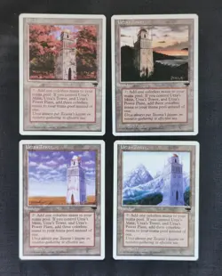 MTG 4x Urza's Tower Chronicles Magic The Gathering All 4 Variations Unplayed - Image 1