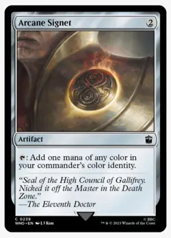 Arcane Signet | Doctor WHO | MTG Magic | Commander EDH Staple UB | NM Near Mint - Image 1