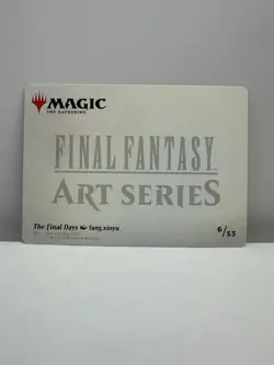 The Final Days - Magic: Final Fantasy MTG - Art Series 6/53 - Gold Stamp - Image 2