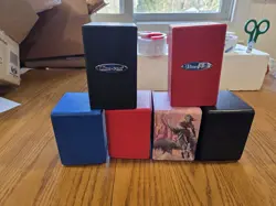 Ultra Pro Deckbox Satin Tower, and flip top lot of 6 74427841737 - Image 1