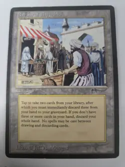 Magic the Gathering Bazaar of Baghdad Arabian Nights Heavily Played - Image 1
