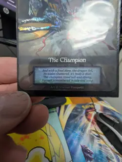 Sorcery Contested Realm - Beta - THE CHAMPION - Foil Promo - Image 2