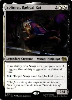 Splinter, Radical Rat 169 TMT Teenage Mutant Ninja Turtles NM - Image 1