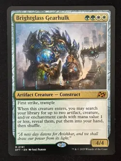 1x MTG Brightglass Gearhulk - Aetherdrift (DFT) #191 - Magic the Gathering - Image 1