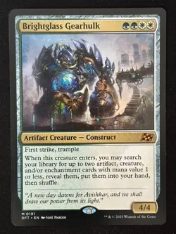 1x MTG Brightglass Gearhulk - Aetherdrift (DFT) #191 - Magic the Gathering - Image 3