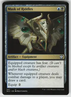 Mask of Riddles U Commander: Streets of New Capenna 347 MTG - Image 1