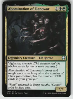 Abomination of Llanowar U Commander Legends 265 MTG - Image 1