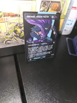 Shredder, Shadow Master (Borderless) (Surge Foil) Commander: TMNT - Image 5