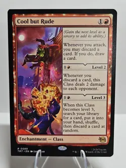 Cool But Rude 0089 R Non-Foil TMNT - MTG Magic The Gathering ERROR Square Corner - Image 1