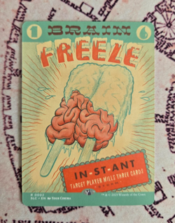 MTG Brain Freeze Secret Lair Encyclopedia of Magic NM - Image 1