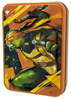Magic The Gathering: TMNT Play Booster Tin - Michelangelo - Sealed - Image 2