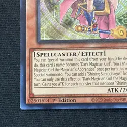 Dark Magician Girl the Magician's Apprentice ALIN-EN004 Secret Rare 1st Edition - Image 3