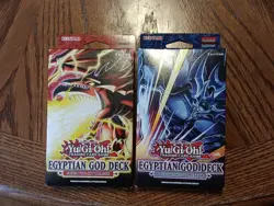 Yugioh Egyptian God Decks Lot of 2 Obelisk & Slifer New Sealed In Hand - Image 1