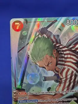 One Piece The Azure Sea’s Seven Roronoa Zoro OP14-015 Alternate Alt Art NM - Image 3