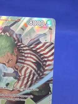 One Piece The Azure Sea’s Seven Roronoa Zoro OP14-015 Alternate Alt Art NM - Image 4