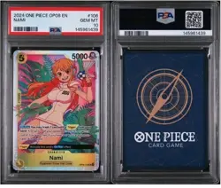 One Piece Nami OP08-106 Two Legends Foil PSA 10 - Image 2