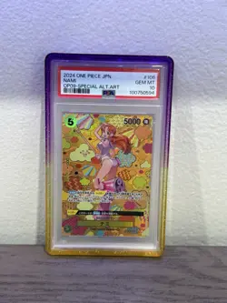 One Piece CCG Nami Japanese Special Alternate Art OP08-106 PSA 10 Gem Mint - Image 1