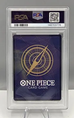 2025 One Piece OP13 EN Carrying On His Will Shanks (SP)(Gold) 004 3RD ANI PSA 10 - Image 2