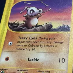 Cubone 72/147 Aquapolis Non-Holo Vintage Pokemon Card TCG - Image 2