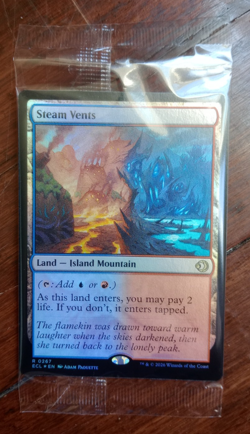 Sealed in wrap Steam Vents FOIL #267 [Lorwyn Eclipsed] Magic MTG Cards NM - Image 1