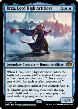 [1x] Urza, Lord High Artificer - Foil Near Mint, English Dominaria Remastered MT - Image 1