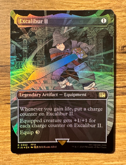 Magic MTG Final Fantasy Excalibur II #352 *FOIL* Borderless Rare - Image 1