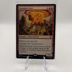 MtG Sunspine Lynx R 0155 Bloomburrow Regular Rare - Image 1