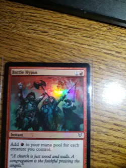 Battle Hymn 128/244 Foil Avacyn Restored Magic the Gathering NM Never Played - Image 3