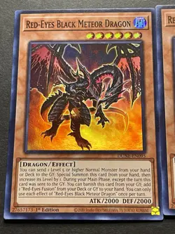 2x Red-Eyes Black Meteor Dragon | DUNE-EN095 | LP | Super Rare | YuGiOh! - Image 3