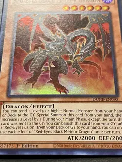 2x Red-Eyes Black Meteor Dragon | DUNE-EN095 | LP | Super Rare | YuGiOh! - Image 4