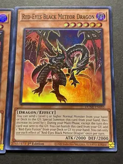 2x Red-Eyes Black Meteor Dragon | DUNE-EN095 | LP | Super Rare | YuGiOh! - Image 5