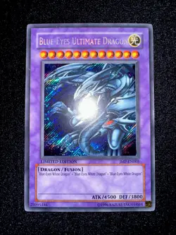 🔥 YUGIOH • BLUE EYES ULTIMATE DRAGON • SECRET RARE • JMP-EN005 • LIMITED • LP - Image 4