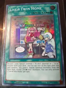 Yugioh! Live Twin Home GEIM-EN018 Super Rare 1st Edition - Image 1