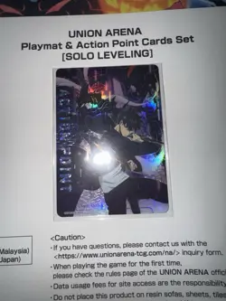 Bandai Card Fest Exclusive Union Arena Solo Leveling Playmat Set + Jinwoo Card - Image 4