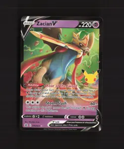 Zacian V 016/025 Celebrations Ultra Rare Holo Pokemon Card NM - Image 1