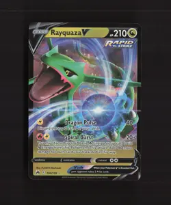 Rayquaza V 100/159 Crown Zenith Ultra Rare Holo Pokemon Card NM - Image 1