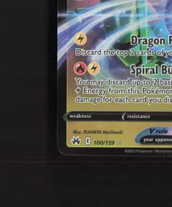 Rayquaza V 100/159 Crown Zenith Ultra Rare Holo Pokemon Card NM - Image 5