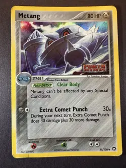 Metang 35/108 Pokemon Ex Power Keepers Reverse Holo Stamped Pokemon Card MP - Image 1