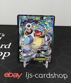 Blastoise EX XY122 XY Black Star Promo Holo LP Pokemon Card T1 - Image 1