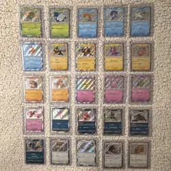 Pokemon Paldean Fates—Baby Shiny Lot—25 Cards Total: Luxray Tatsugiri Pidgeotto - Image 1